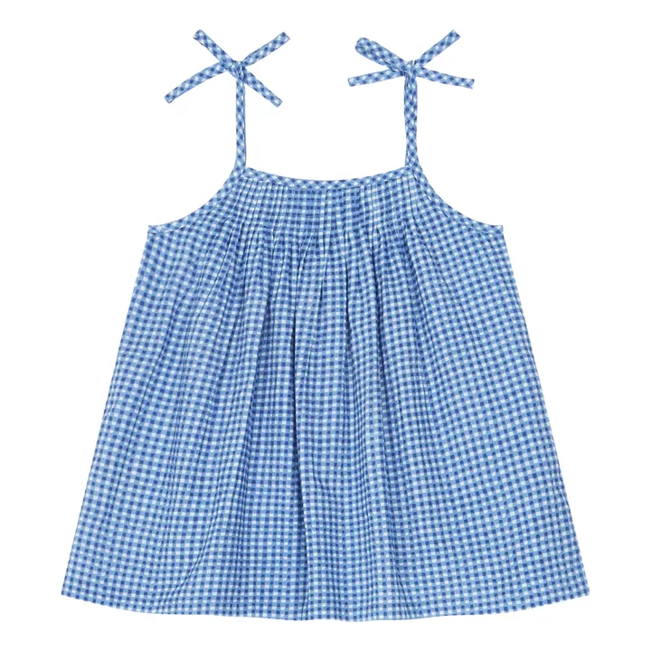 Lucas du Tertre Top Violette Bobby Vichy | Bleu