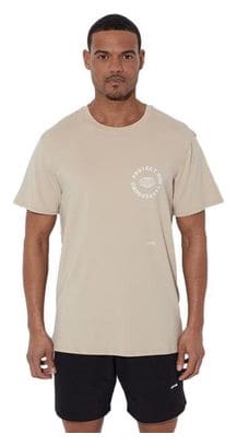 Maillot manches courtes Running Circle Agility Beige