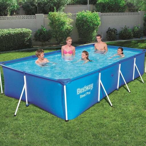 Piscina Tubular Desmontável Bestway Family Splash Frame Pool 400x211x81 cm
