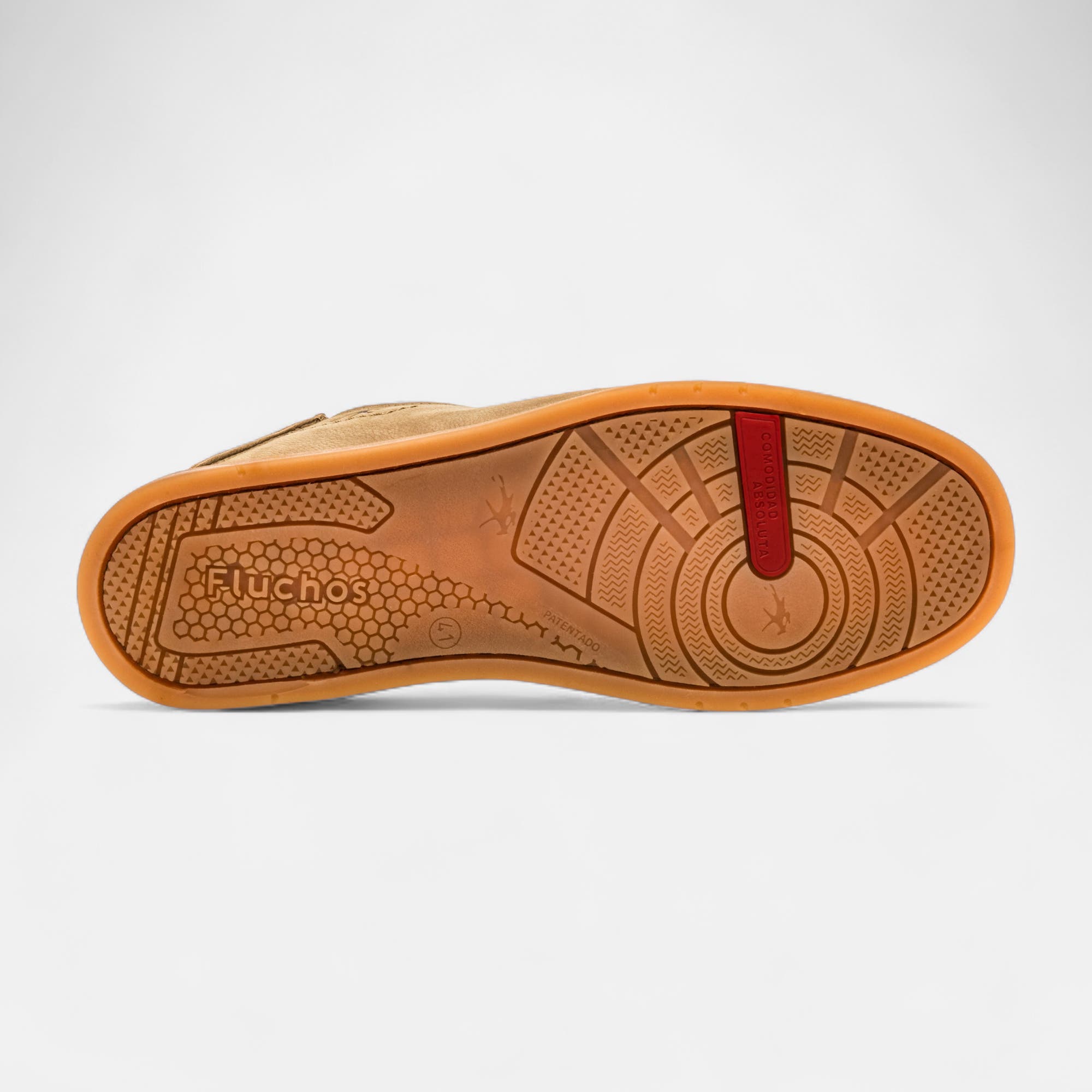 Mocassins pieds sensibles Homme en cuir beige