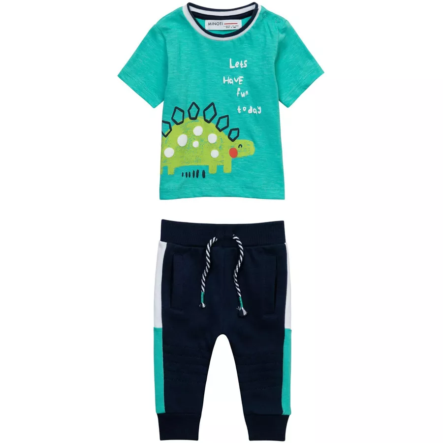 MINOTI T-Shirt und Hose im Set GrünDunkelblau