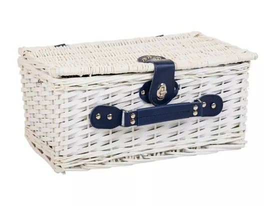 Panier pique-nique blanc 36x26x16h
