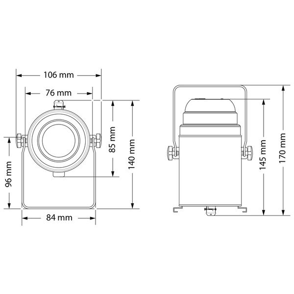 Stairville PAR 16 GU10 polished Bundle
