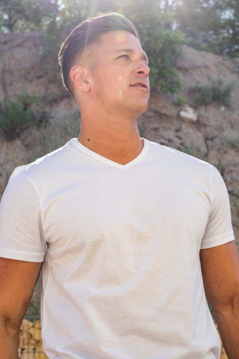 RJ Bodywear witte heren t-shirt