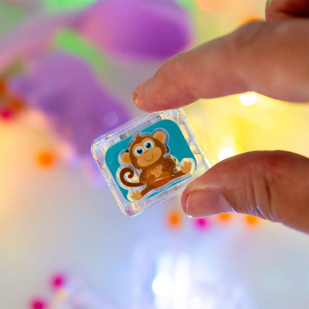 glo pals limited edition lichtblokjes - zoo - 6st