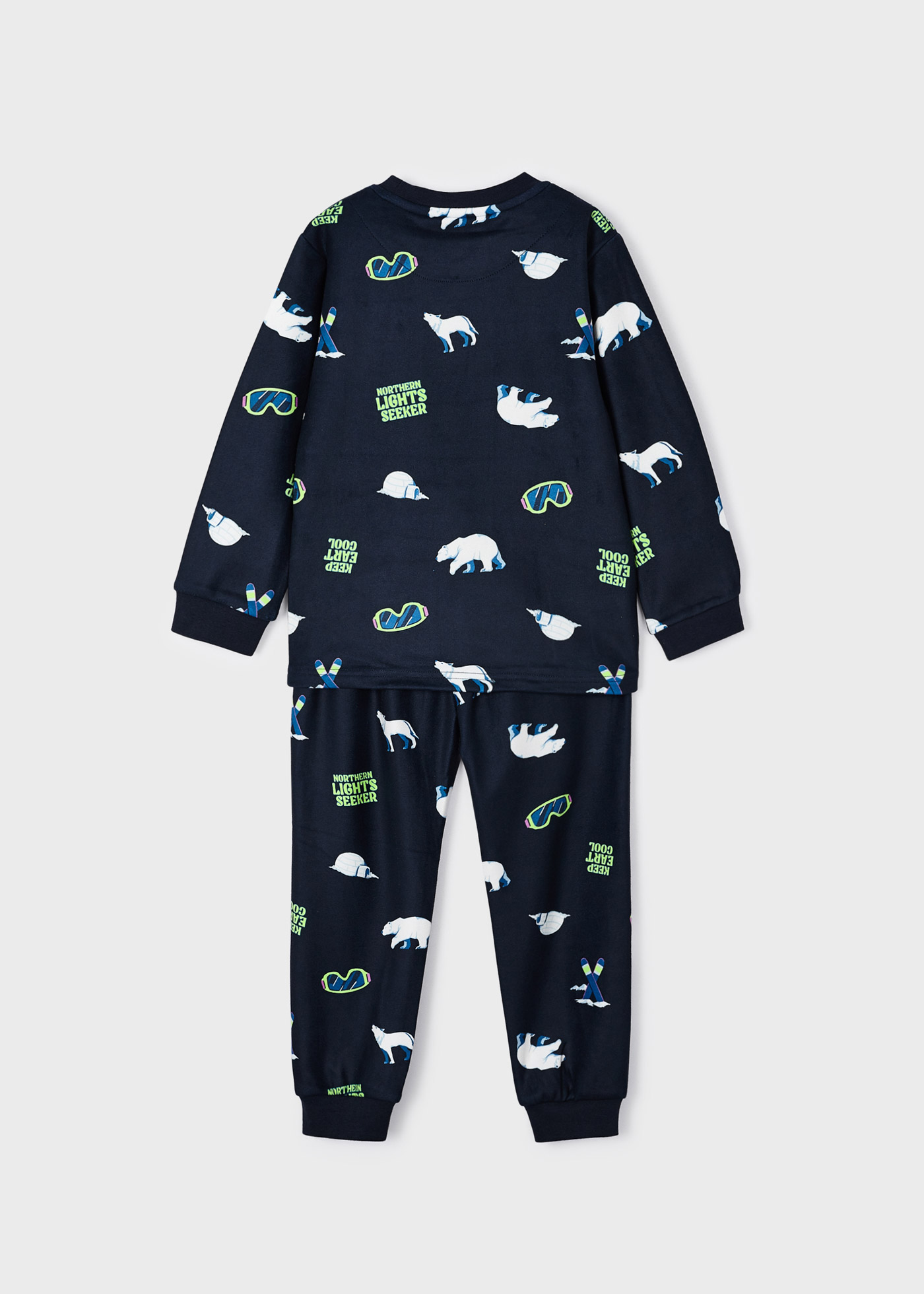 Pijama de lã polar para menino
