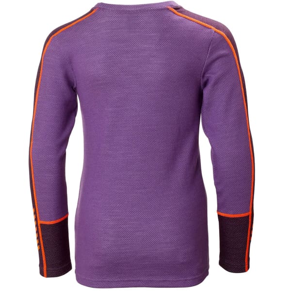 Ensemble thermique HELLY HANSEN JR LIFA MERINO MIDWEIGHT SET CRUSHED GRAPPE