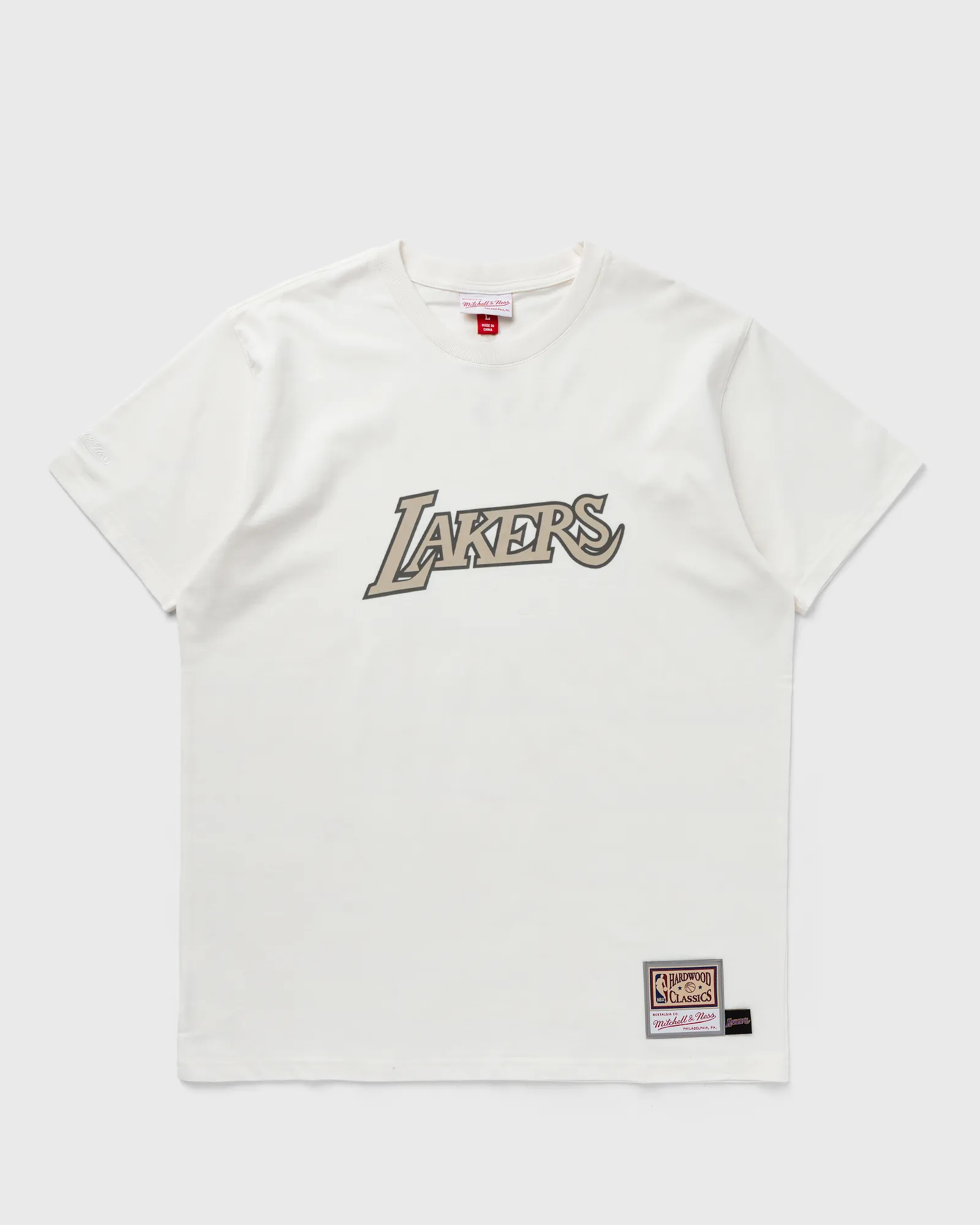 Mitchell & Ness NBA CREAM SS TEE LAKERS