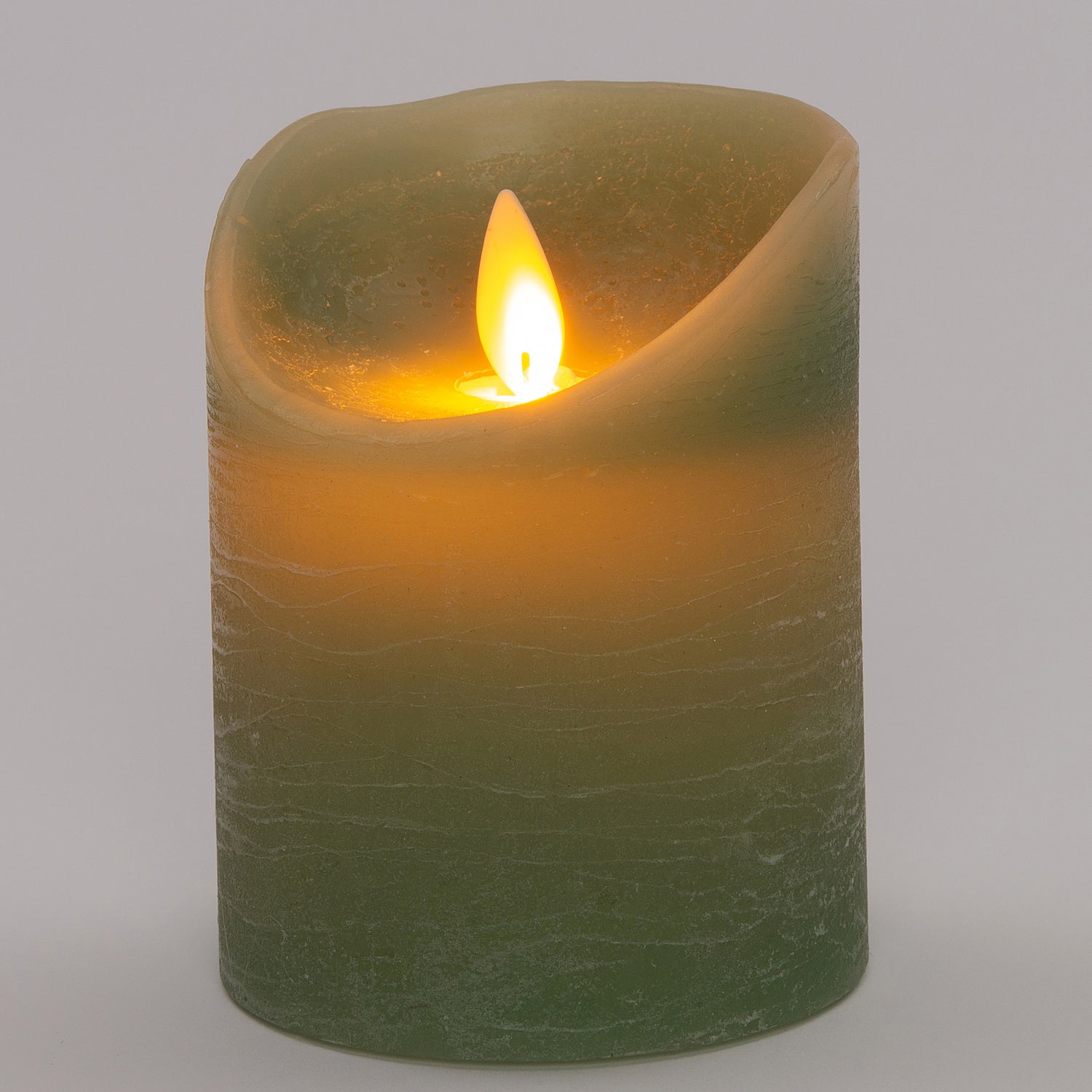 Anna's Collection LED stompkaars met timer groen D 7,5 H 10 cm