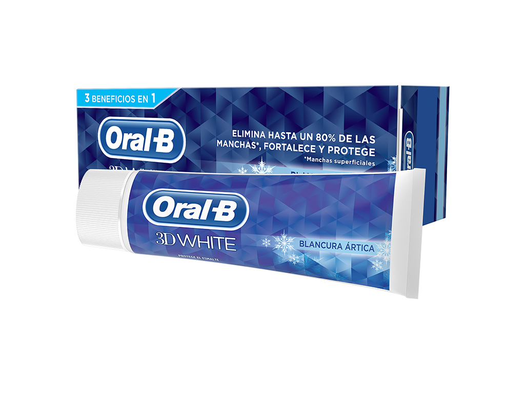 PASTA ORAL-B DENTÍFRICA 3D WHITE BRANCURA ÁRTICO 75ML