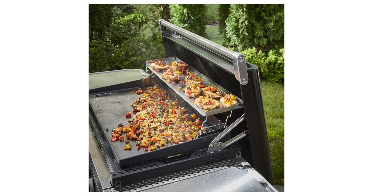WeberWarmhoudrek voor 2 niveaus Plancha grillrooster  (Roestvrij staal)