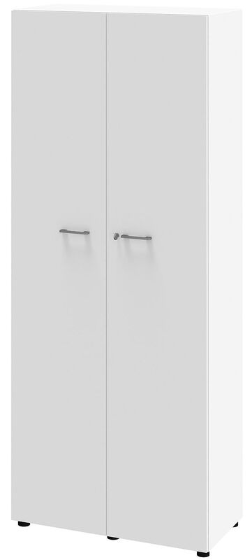 Büroschrank LINUS, 5 Ordnerhöhen, weiss