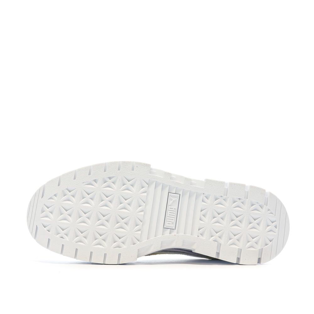 Puma Baskets Blanches/Jaune Femme Puma Mayze Triplex