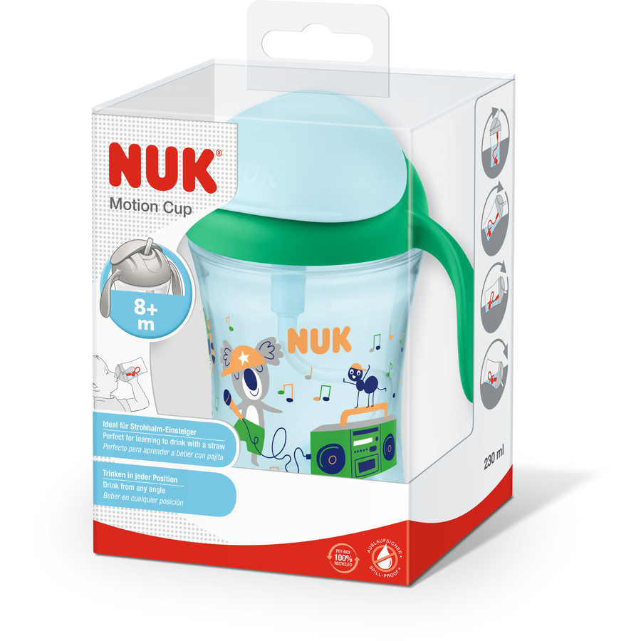 NUK Trinkflasche Motion Cup in grün