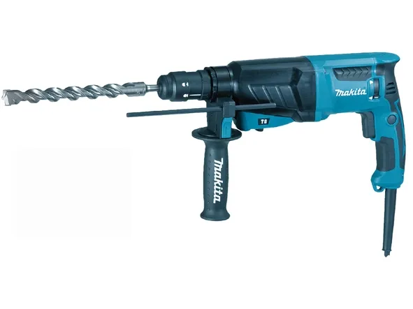 MAKITA SDS-PLUS BOREHAMMER MED SMEDEMULIGHED 800W 2.4J   EKSTRA HÅNDTAG HR2630T