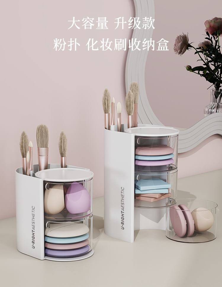 Tuhat - Plastic gelaagde make-up bureau organizer (verschillende ontwerpen)