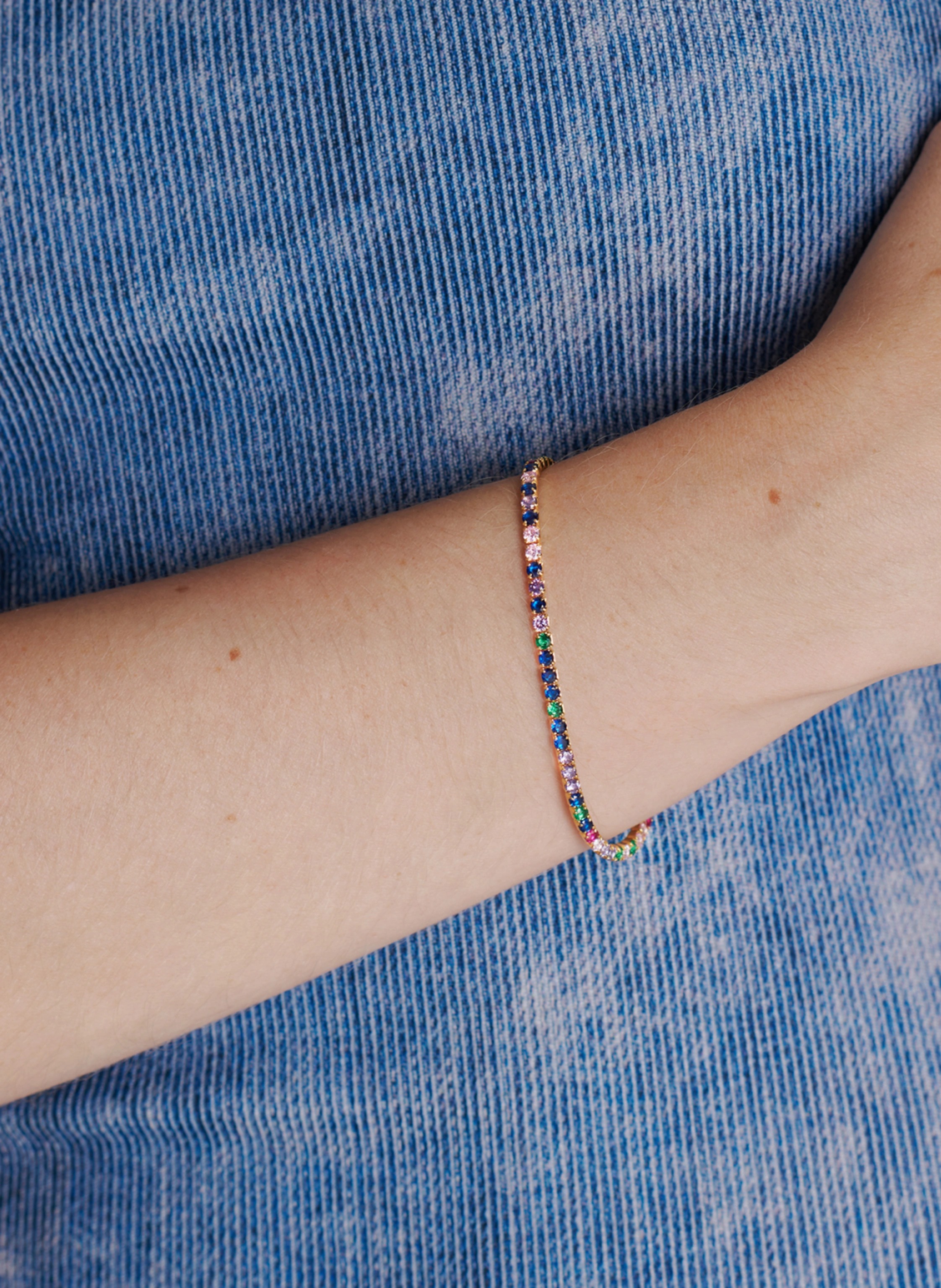 OHH LUILU Armband TENNIS BRACELET RAINBOW by GLAMBOU