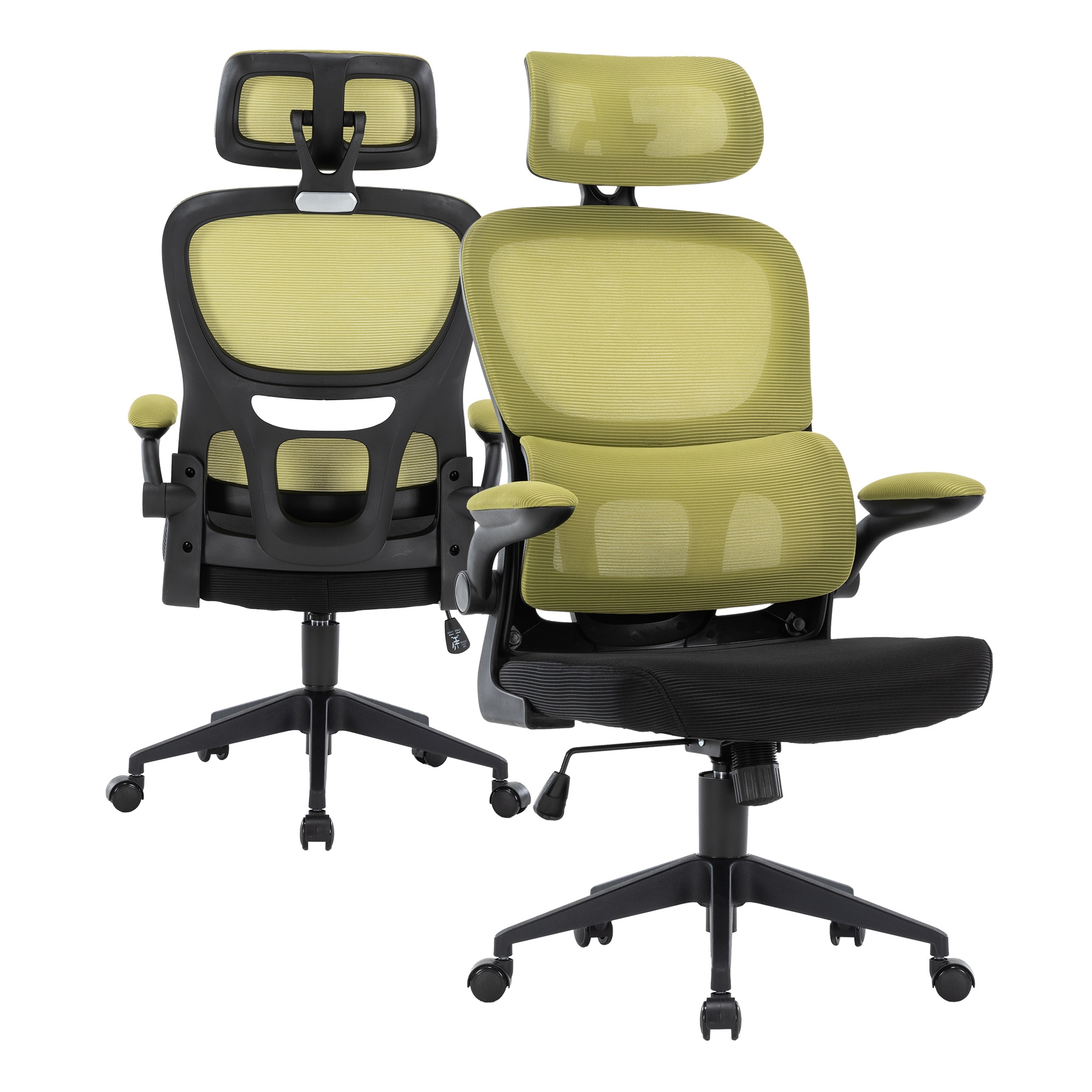 Flexibler Bürostuhl in moderner Mesh-Optik ergonomischer Schreibtischstuhl mit Nacken- und Lordosenstütze Gamingstuhl mit atmungsaktiver Netzrückenlehne und Wippfunktion