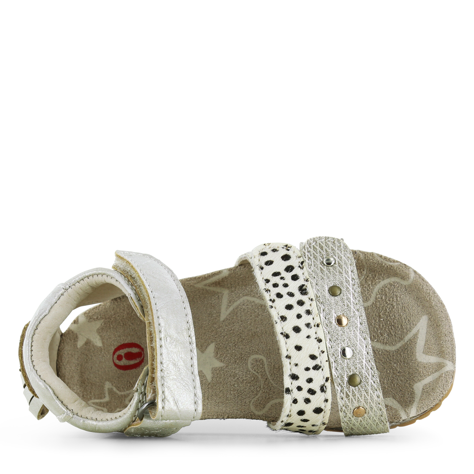 Shoesme metallic gouden sandaal met hartje  | Meisjes schoenen