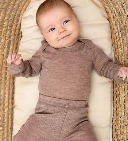 Smallstuff Leggings - Wolle - Rib - Soft Powder