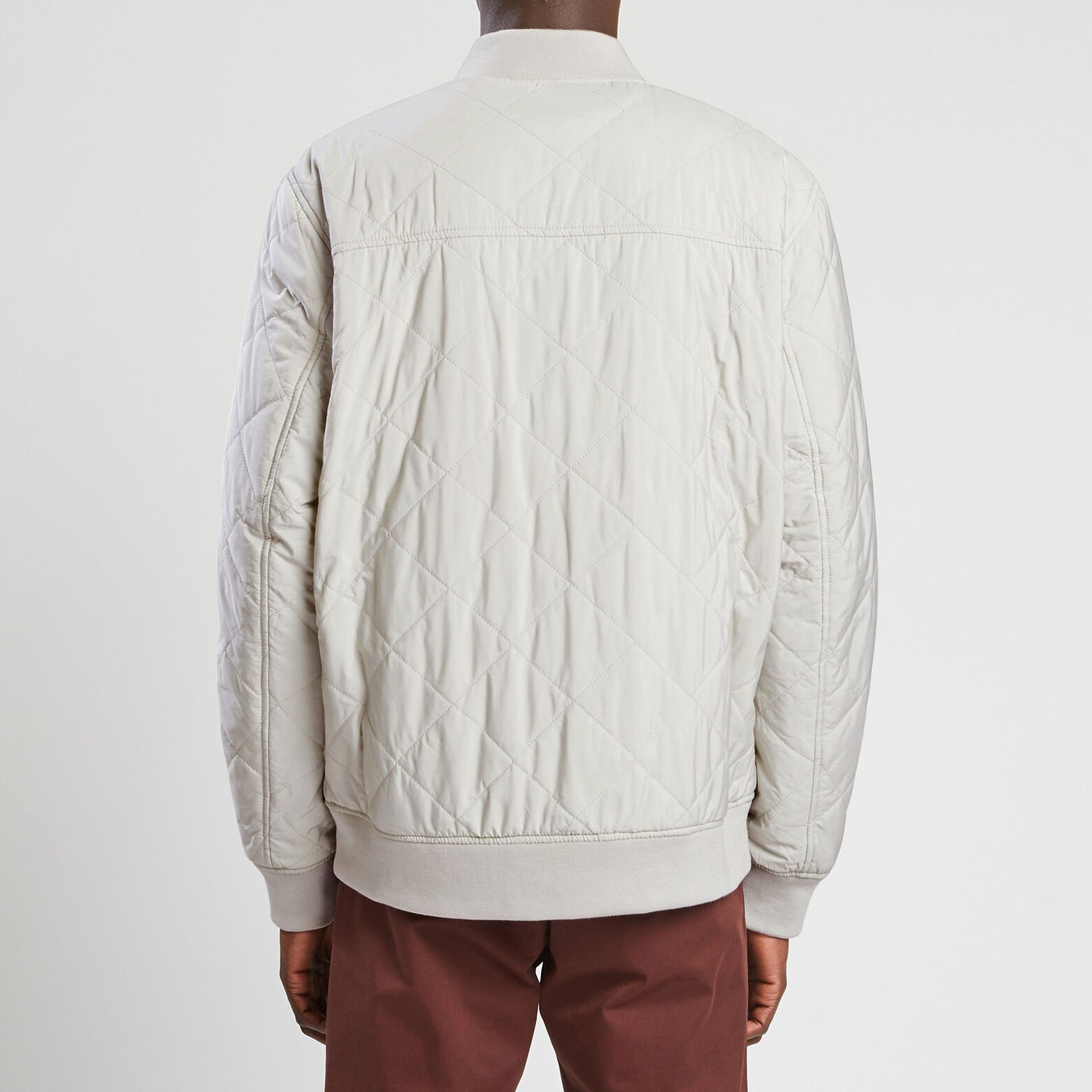 Blouson matelassé zippé Blanc