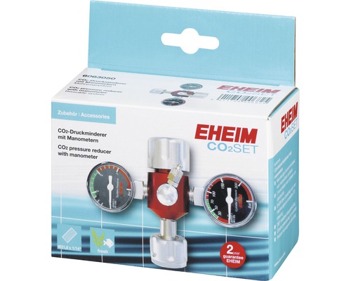 EHEIM CO2 drukregelaar met manometer voor herbruikbare systemen