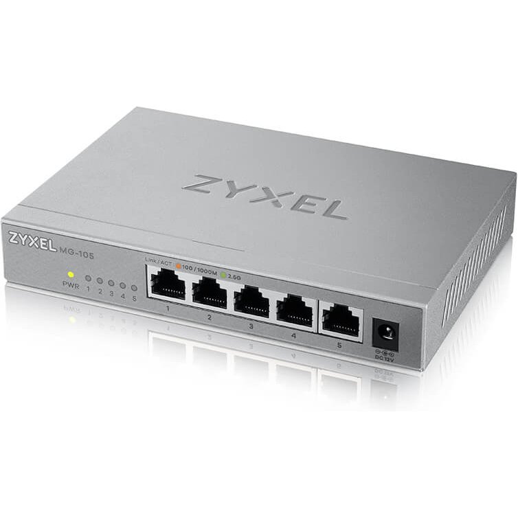 Zyxel XMG-105 Non-géré 2.5G Ethernet (100/1000/2500) Gris