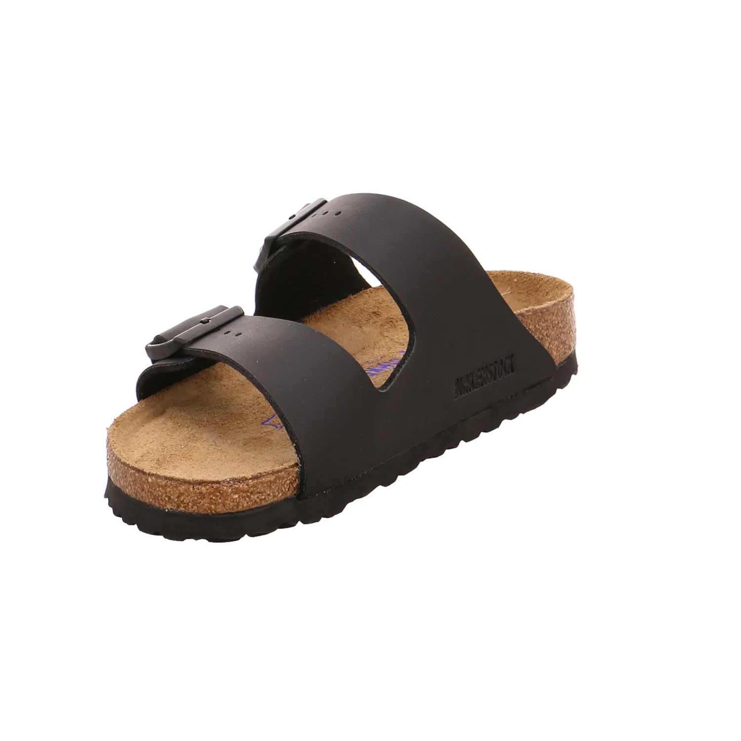 BIRKENSTOCK Bio-Fussbett Schwarz Lederimitat