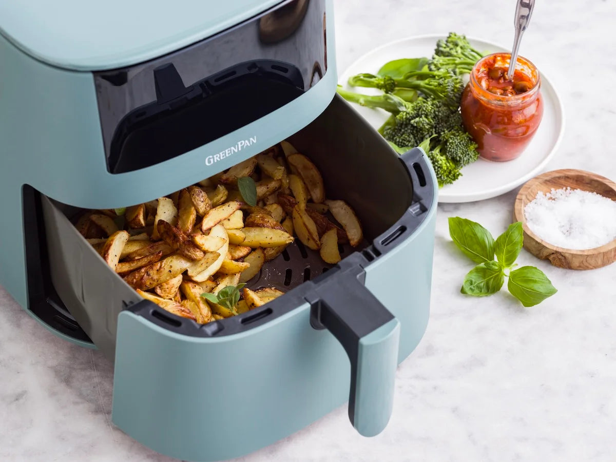 GreenPan Bistro XL Airfryer 7,2L - PFAS-vrij Smokey Blue