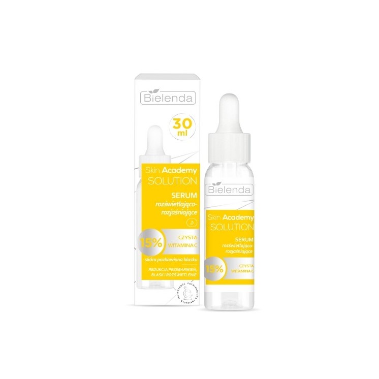 Bielenda Skin Academy Solutions Beleuchtendes und aufhellendes Serum 15 % reines Vitamin C 30 ml