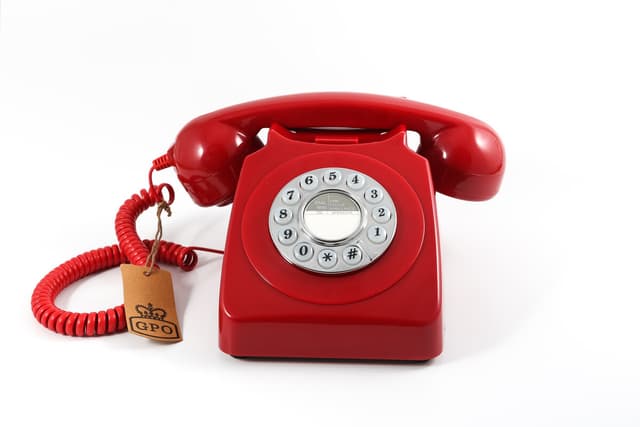 GPO 746 Retro telefon, rød