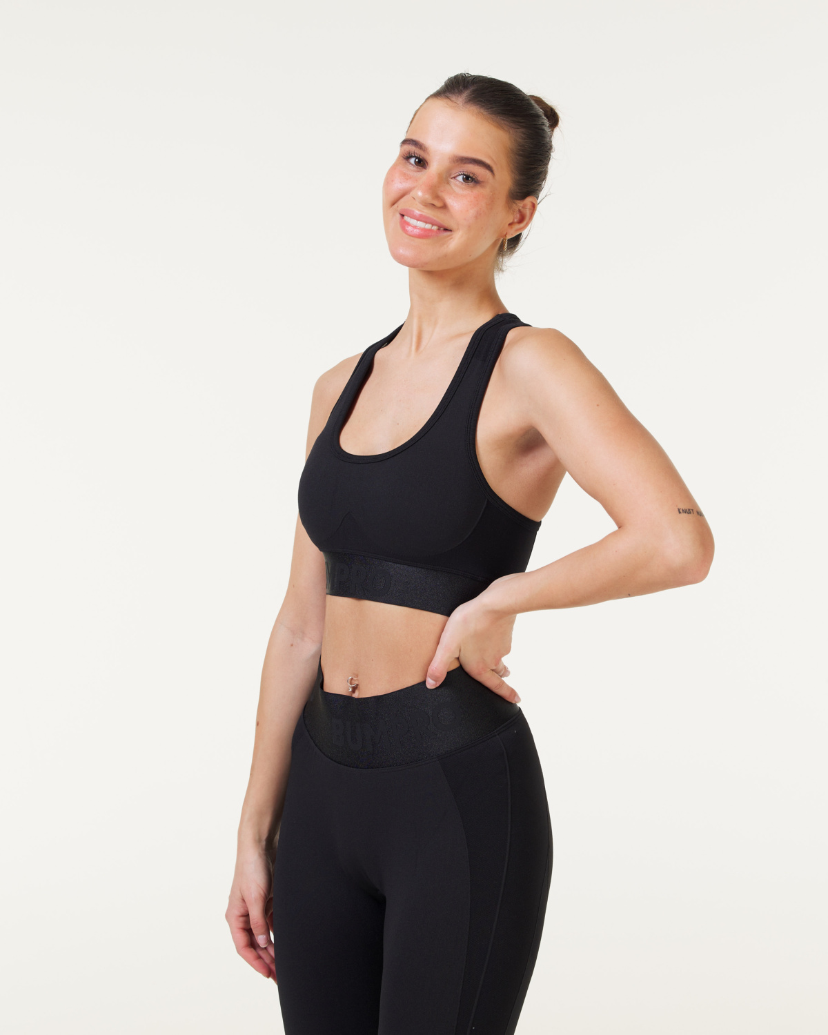 Bumpro Battle Bra Solid Black
