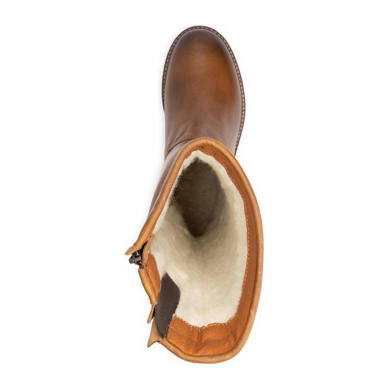 Travelin Varde Lady  leren laarzen cognac