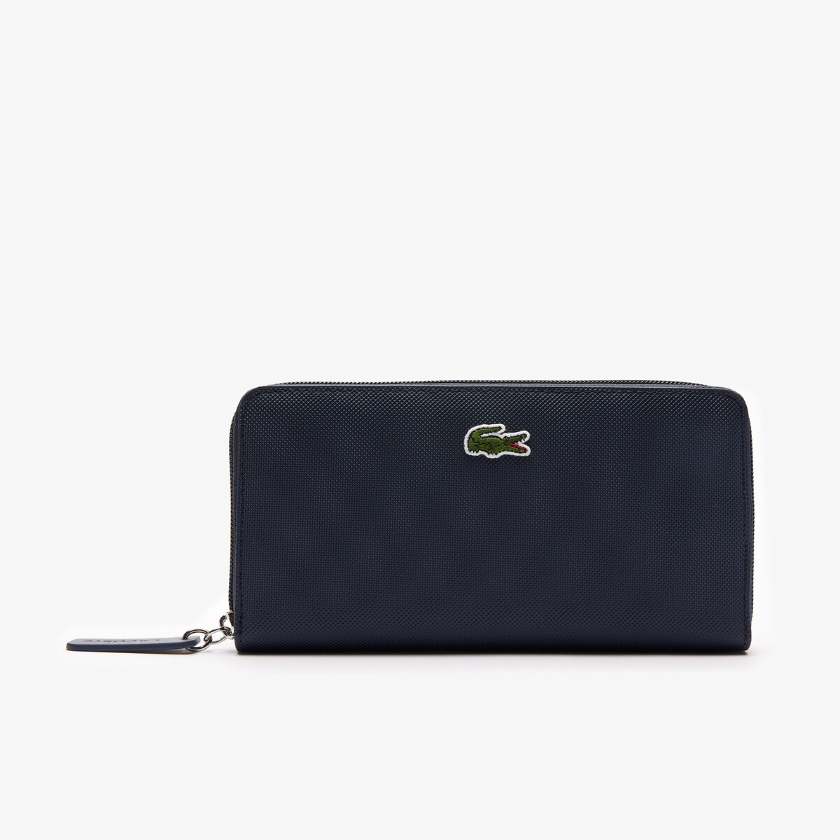 LACOSTE<br>Carteira com zíper em tecido piqué L1212