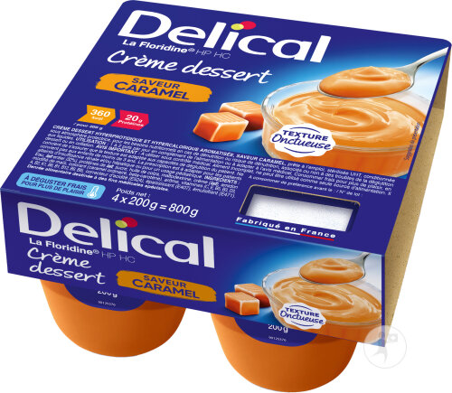 Delical La Floridine Caramel Crème Dessert HP HC 4x200g