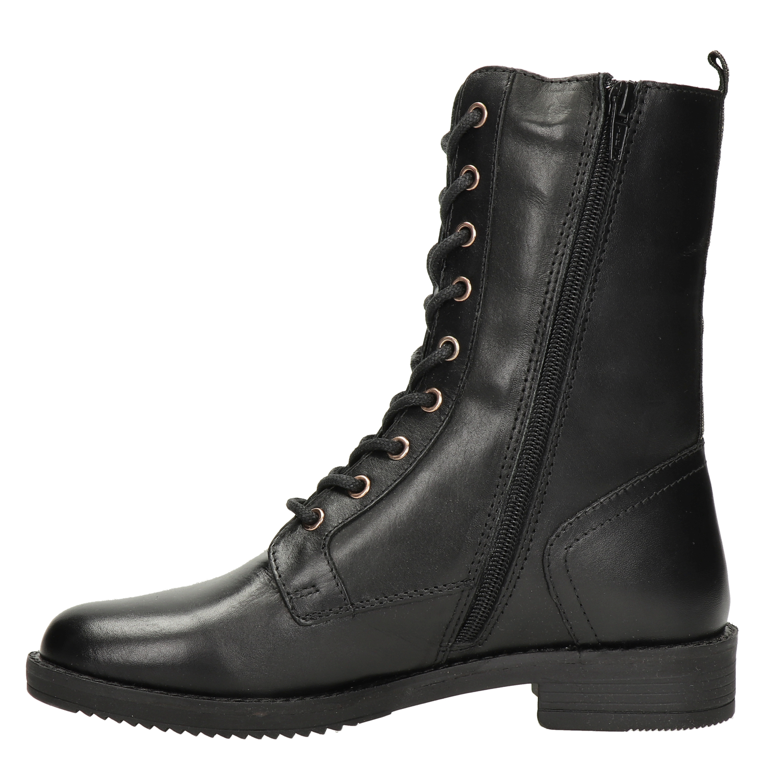 dames veterboot Nelson Zwart