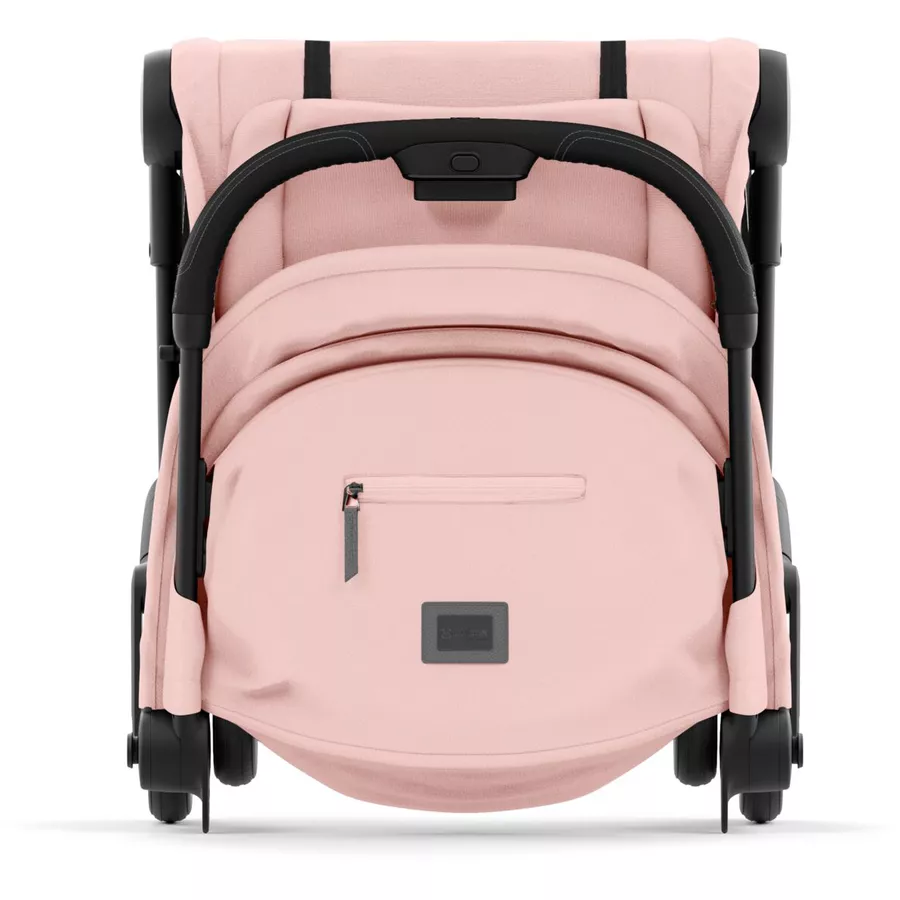 cybex PLATINUM Buggy Coya Matt Black Peach Pink inklusive Babyschale Cloud T I-Size Plus Leaf Green  und Adapter