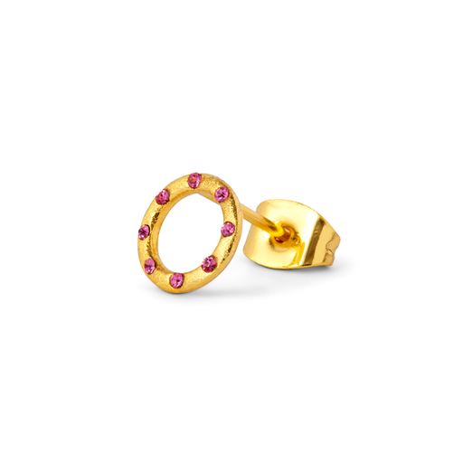 LULU Copenhagen OMG Ørering, Guld/Pink