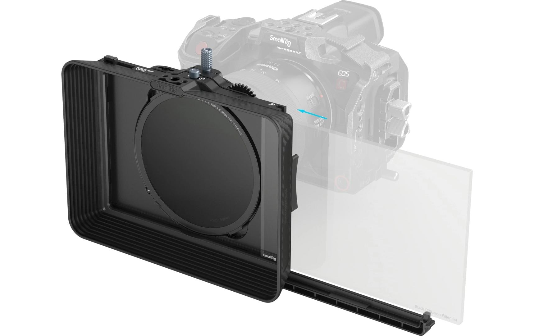 Mattebox mit verstellbarer Klemme und VND-Kit<br>Mattebox