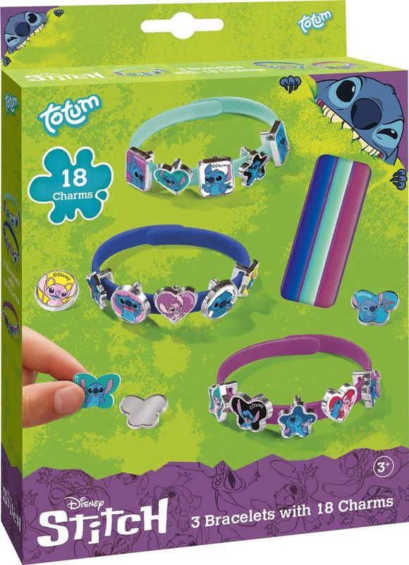 Totum - Disney Stitch - Schuifarmbanden met Bedels - Hobbypakket