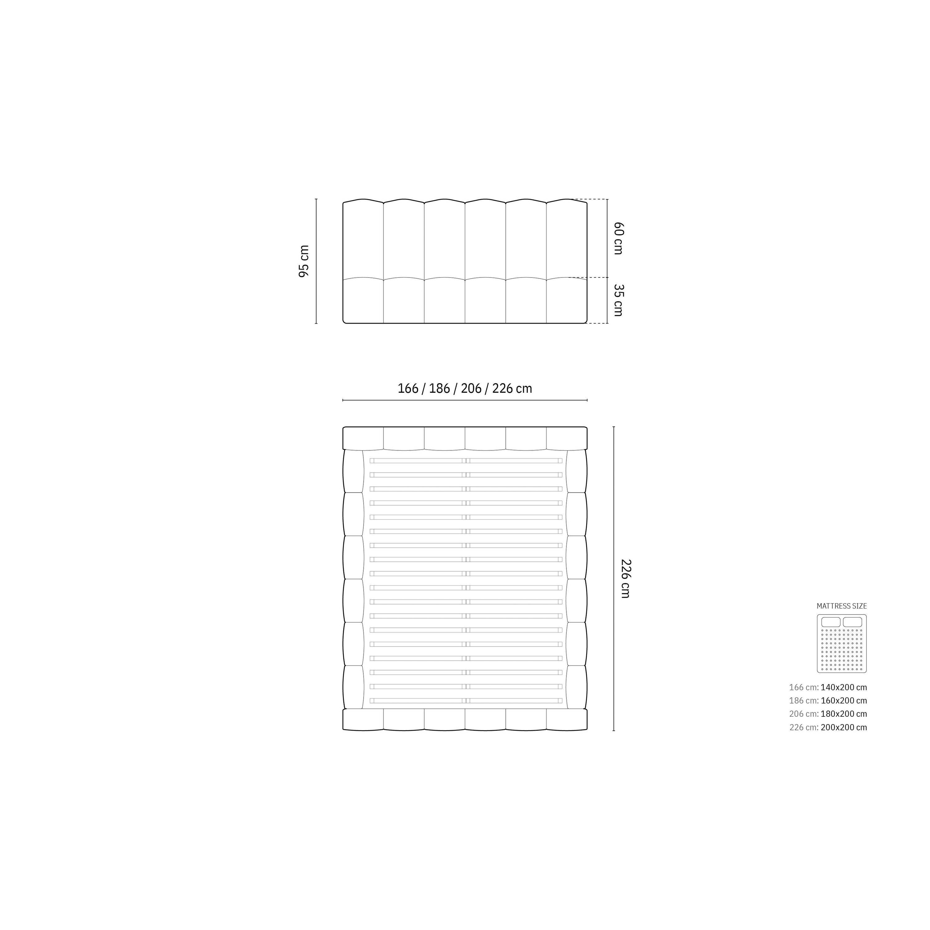Micadoni Lupine Bedframe met Opbergruimte 180 x 200 cm - Chenille - Denimblauw