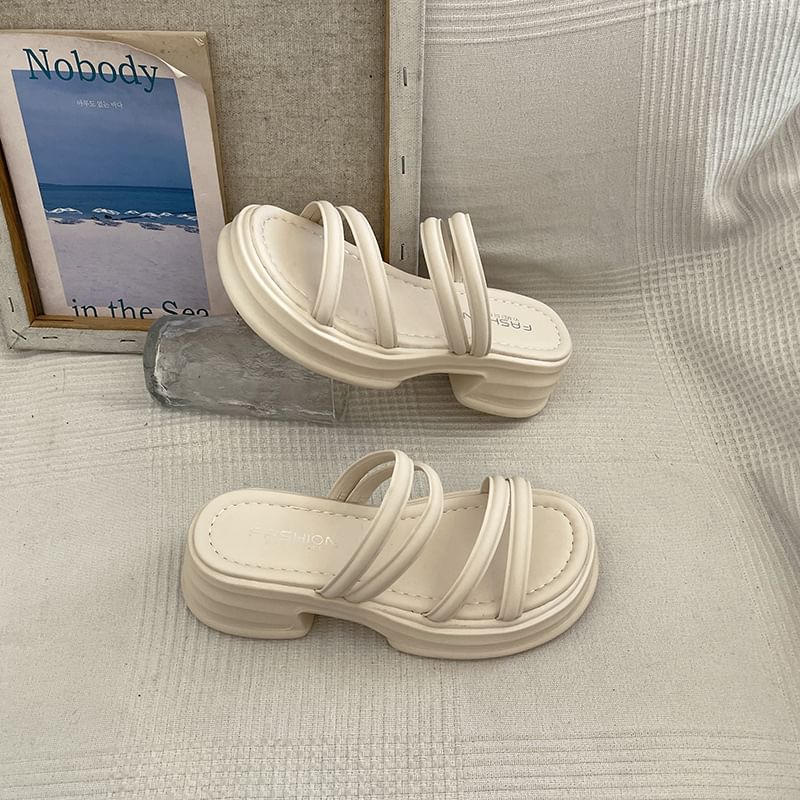 Anran - Platform Slide Sandalen