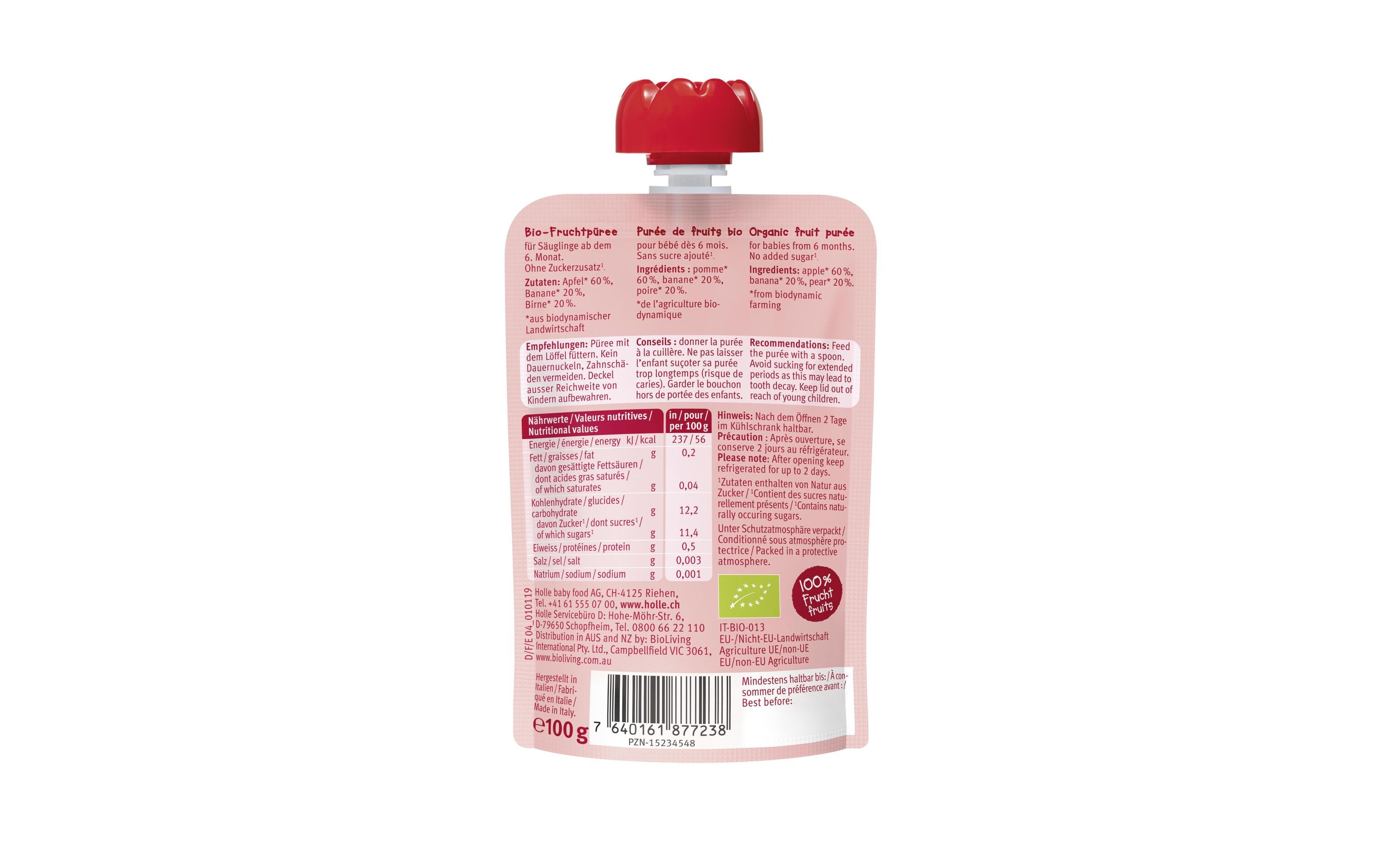 Quetschbeutel Apple Ant 100gQuetschbeutel Zebra Beet