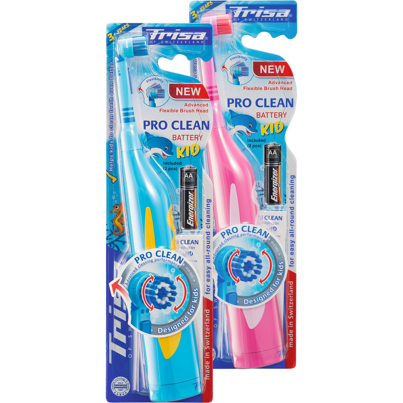 Trisa elektrische Zahnbürste pro Clean Kid Battery