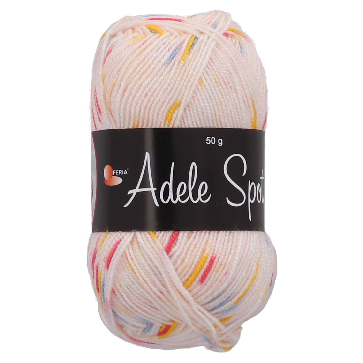 Garn Adele rosa/gelb/blau