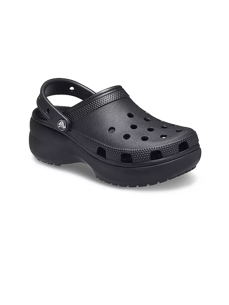 CROCS Pantoletten CLASSIC PLATFORM CLOG schwarz