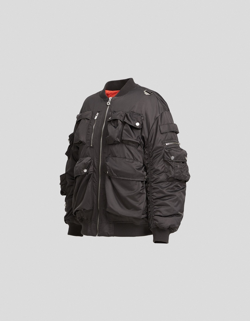 Jaqueta bomber multibolsos Generation Bershka
