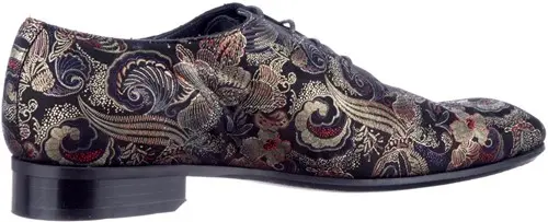 Mascolori Tibetano Preto - maat 47 veterschoen zwart multi - maat 47 Calandschoen