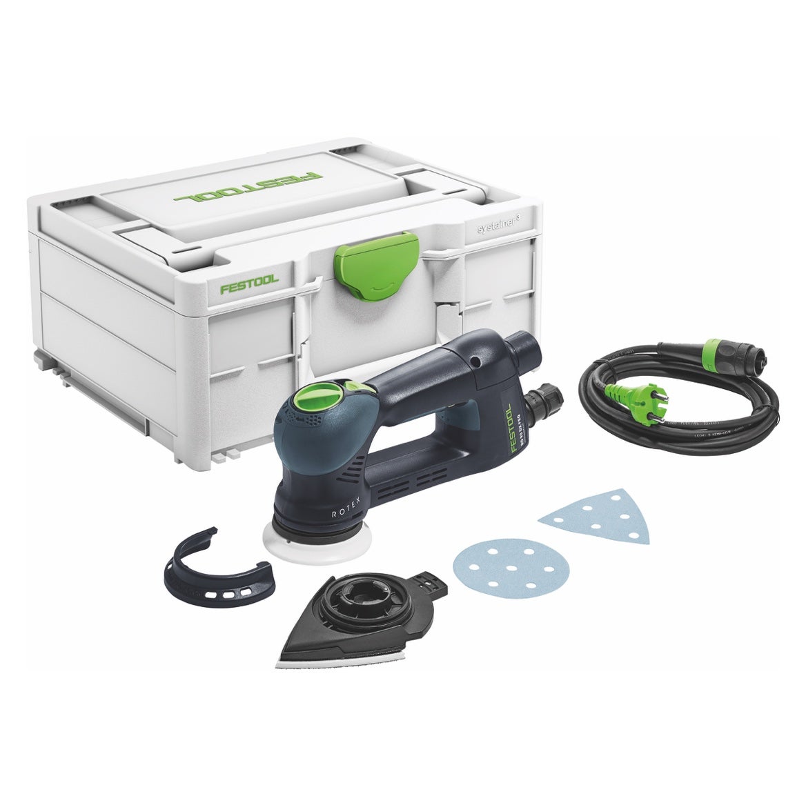 Festool Rotex RO 90 DX FEQ-Plus tandwielkast excentrische schuurmachine 400 W 90 mm (576259) + systainer - opvolger van 571819