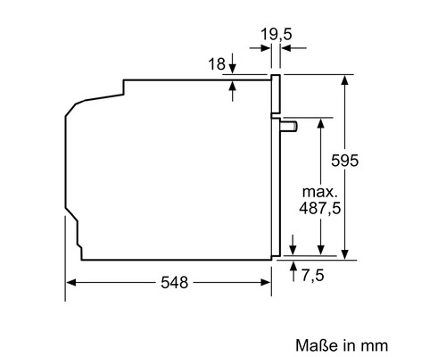 Bosch combi-oven met magnetron (zonder kookplaat) HMG776NB1, bruikbare inhoud 67 l